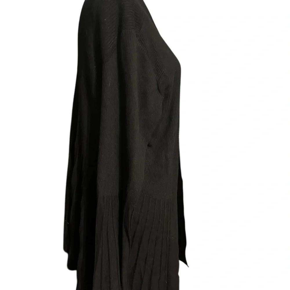Apt 9 Black Textured Open Front Sweater